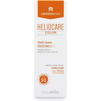 Cremă solară, Heliocare, Gelcream Color SPF 50, 50ml
