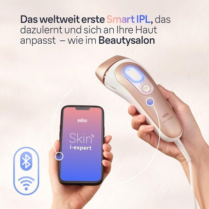 Aparat IPL Braun Skin i·expert, statistici inteligente, alb