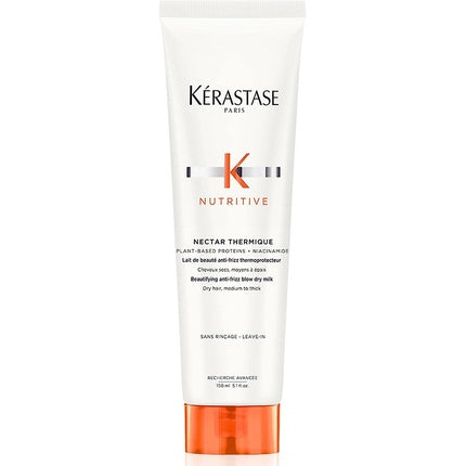 Lapte Anti-Frizz pentru Uscare, Kérastase Nutritive Nectar Thermique, 150ml