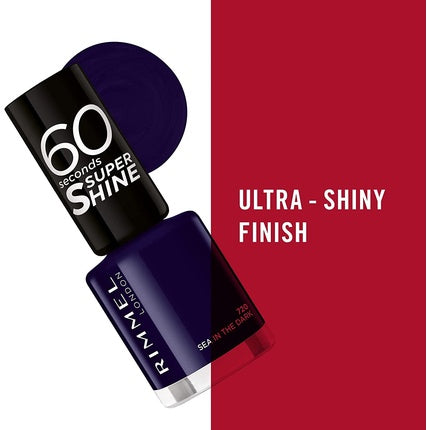 Lac de unghii, Rimmel, 60 Second, Sea The Dark, 8ml