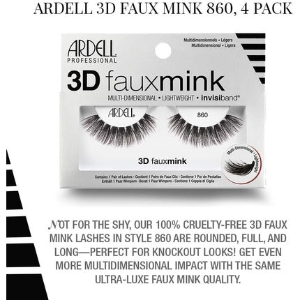 Gene false Ardell 3D Faux Mink 860, sintetice