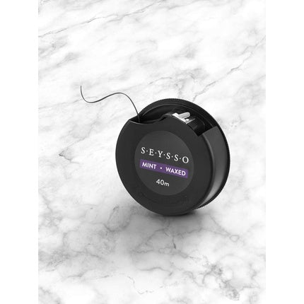 Ață dentară, Seysso, 40m, cu ceară, carbon