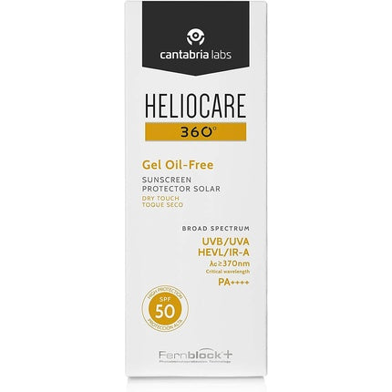 Gel fara ulei SPF50, Heliocare, 50ml