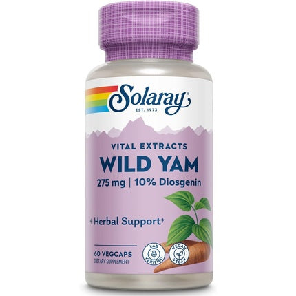 Extract rădăcină de yam sălbatic Solaray, 275mg, 60 capsule vegetale