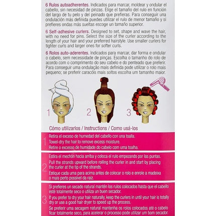 Bigudiuri Beter 6 bucăți 13 mm roșu