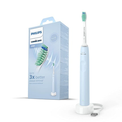 Periuță electrică sonică, Philips, Sonicare 2100, albastru deschis