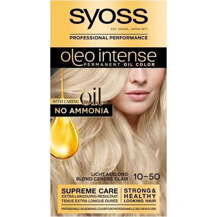 Vopsea de păr, Syoss, Oleo Intense, blond cenușiu deschis