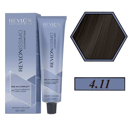 Vopsea de par, Revlon, Revlonissimo Colorsmetique 4.11, Saten Intens Mediu