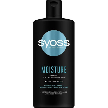 Șampon, Syoss, Moisture, negru, 440ml