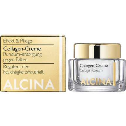 Cremă facială, Alcina, Collagen, 50ml, alb-auriu