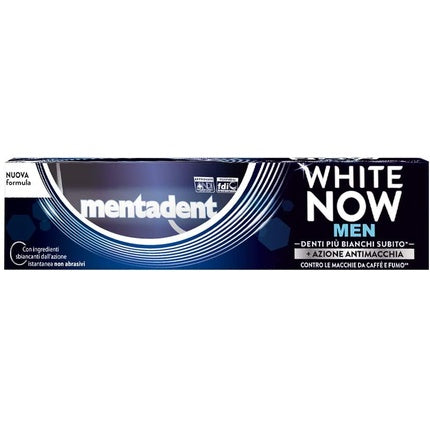 Pastă de dinți Mentadent White Now Men, albire, 75ml