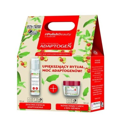 Set Îngrijire Față, Floslek, Adaptogen, Extracte Plante, Cremă Zi