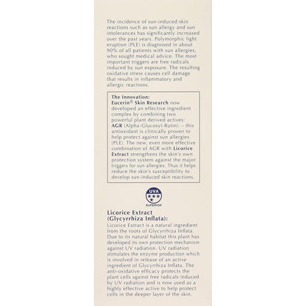 Cremă Gel Solară, Eucerin, SPF 50, Protecție Alergii