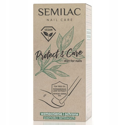 Întăritor unghii, Semilac, Protect & Care, vegan