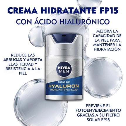 Crema antirid Nivea Men Active Age, 50ml