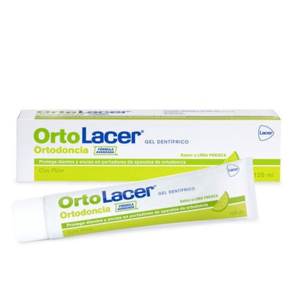 Pastă de dinți gel, Lacer, Ortolacer Lime, 125ml