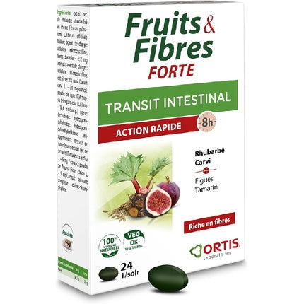 Supliment transit intestinal, Ortis Frutta&Fibre Forte, 24 tablete