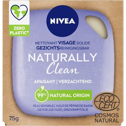 Săpun facial, Nivea Naturally Clean, 75g