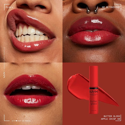 Luciu de buze, NYX, Butter Gloss, roșu aprins