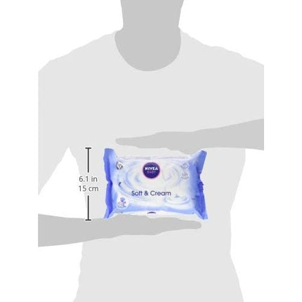 Servetele umede, Nivea, Soft and Cream, 63ml