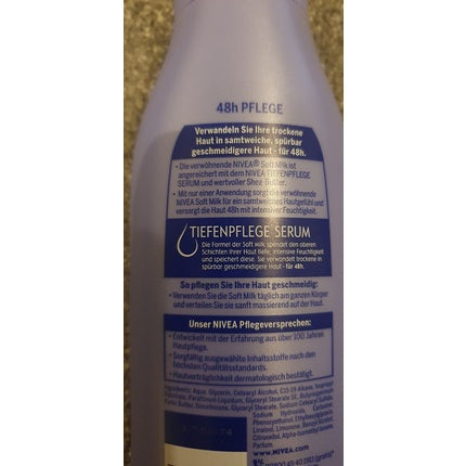 Lotiune Corp, Nivea, Soft Milk, 250ml, albastru