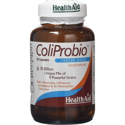 Probiotice, HealthAid, ColiProbio 30 capsule vegetale