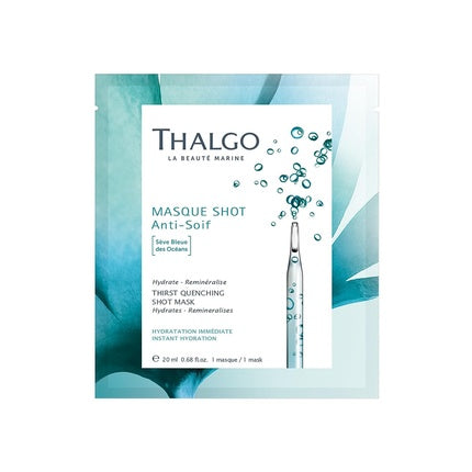 Masca hidratantă Thalgo Shot Anti-Soif 20ml albastră