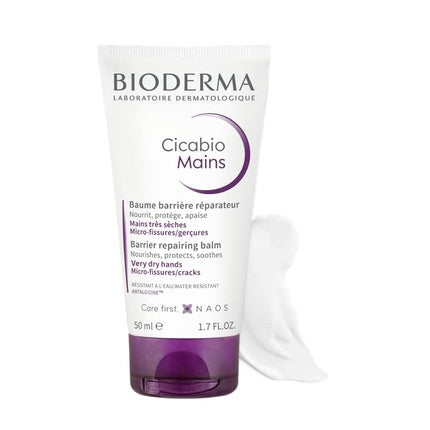Cremă mâini, Bioderma, Cicabio Mains, 50 ml, mov