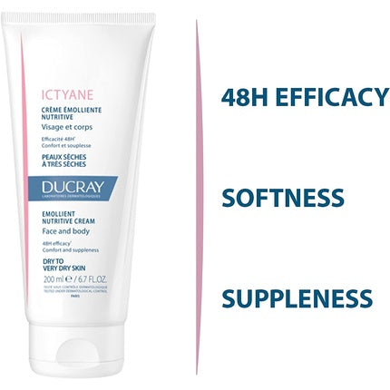 Cremă de mâini, Ducray, Ictyane Nutritive, 200ml