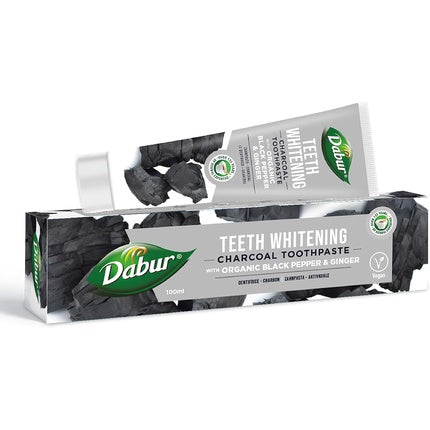 Pastă de dinți Dabur Charcoal, 100 ml, cu piper negru și ghimbir