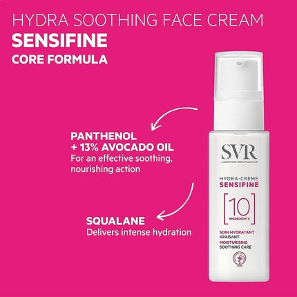 Cremă față, Svr, SENSIFINE Hydra, piele sensibilă 40ml