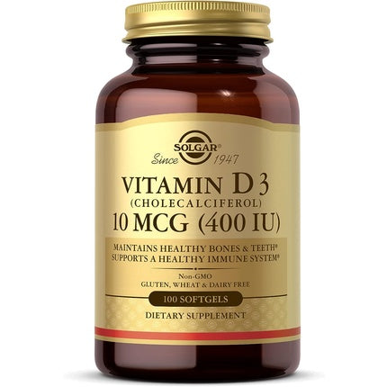 Vitamine D3, Solgar, 400 IU, capsule moi