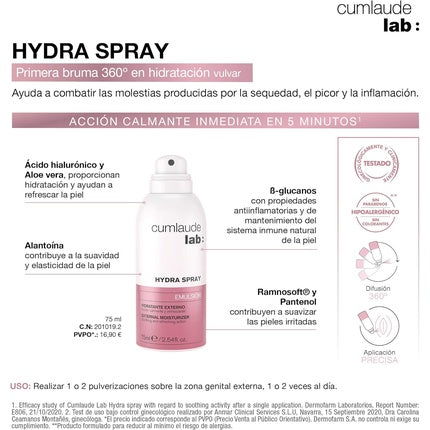Spray intim, Cumlaude, Hydra Spray, 75ml