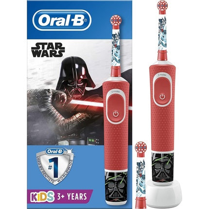 Periuță de dinți electrică copii, Oral-B, Star Wars, roșu
