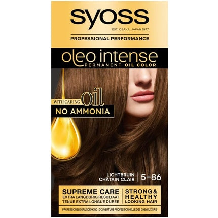Vopsea păr, Syoss, Oleo Intense 5-86, șaten deschis