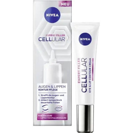 Cremă Ochi, Nivea Hyaluron Cellular Filler, 15ml, alb