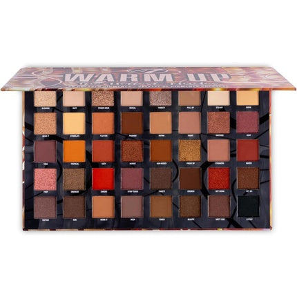 Paletă Farduri W7 Warm Up 40 Culori Calde, Multicolor