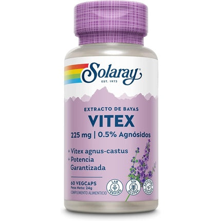 Supliment Solaray Vitex, 60 vegcaps, violet