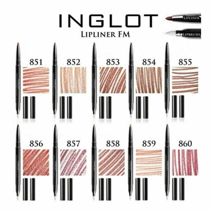 Creion de buze Inglot Double Crayon, Negru