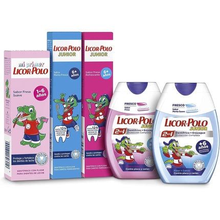 Pastă de dinți Licor Del Polo Junior, aromă căpșuni, 75ml