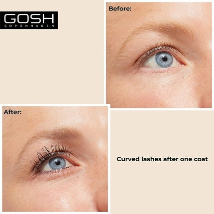 Mascara Gosh Catchy Eyes Waterproof, 001 Negru