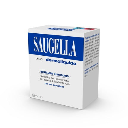 Șervețele igienice, Saugella, Dermoliquid, albastre