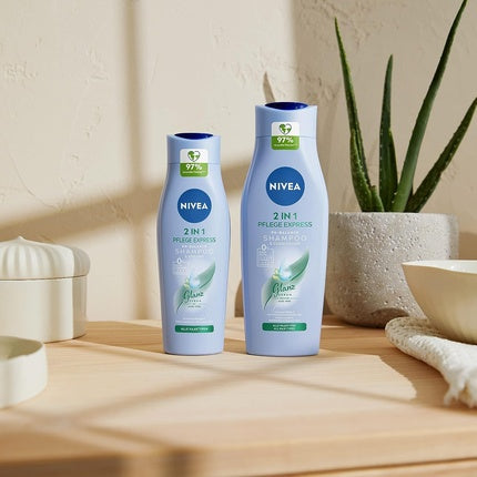 Șampon Nivea, 2 în 1, pH-Balance, Aloe Vera, albastru, 400ml