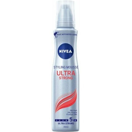Spumă păr, Nivea, Ultra Strong, 150ml, argintiu