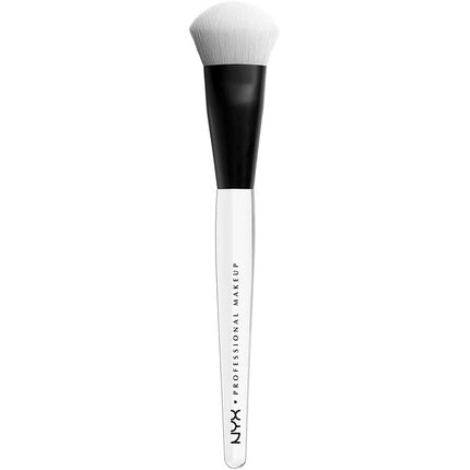 Pensulă Machiaj, NYX, High Glass, Alb-Negru