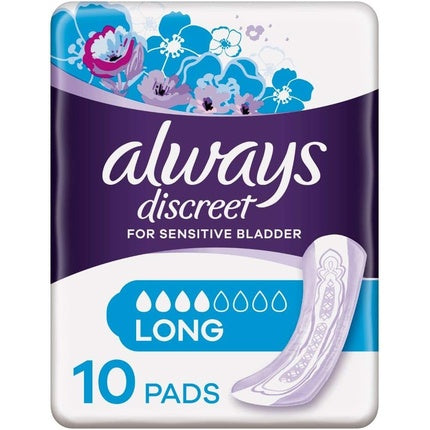Absorbante incontinenta, Always Discreet Plus Long, 10 bucati