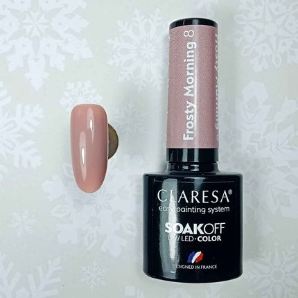 Lac de unghii, Claresa, Frosty Morning, roz 5ml