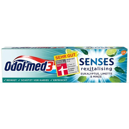 Pasta de dinți, Odol-Med 3, Senses Revitalising, eucalipt 75ml