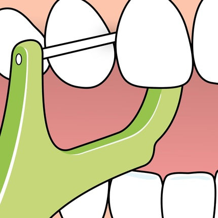 Flosser dentar, TePe, Mini, verde, 36 buc