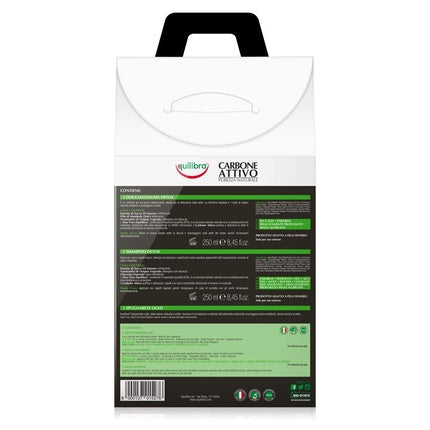 Set Șampon și Gel Corp Equilibra Carbone, negru